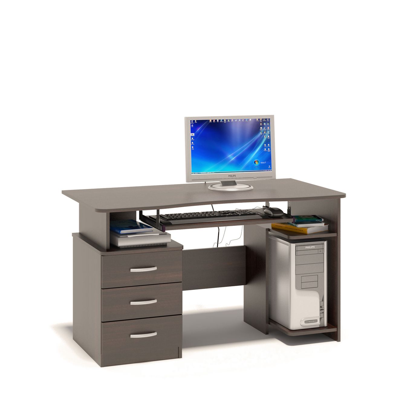 Изображение товара Стол компьютерный Сокол Меб.фабрика КСТ-08 ВЕНГЕ