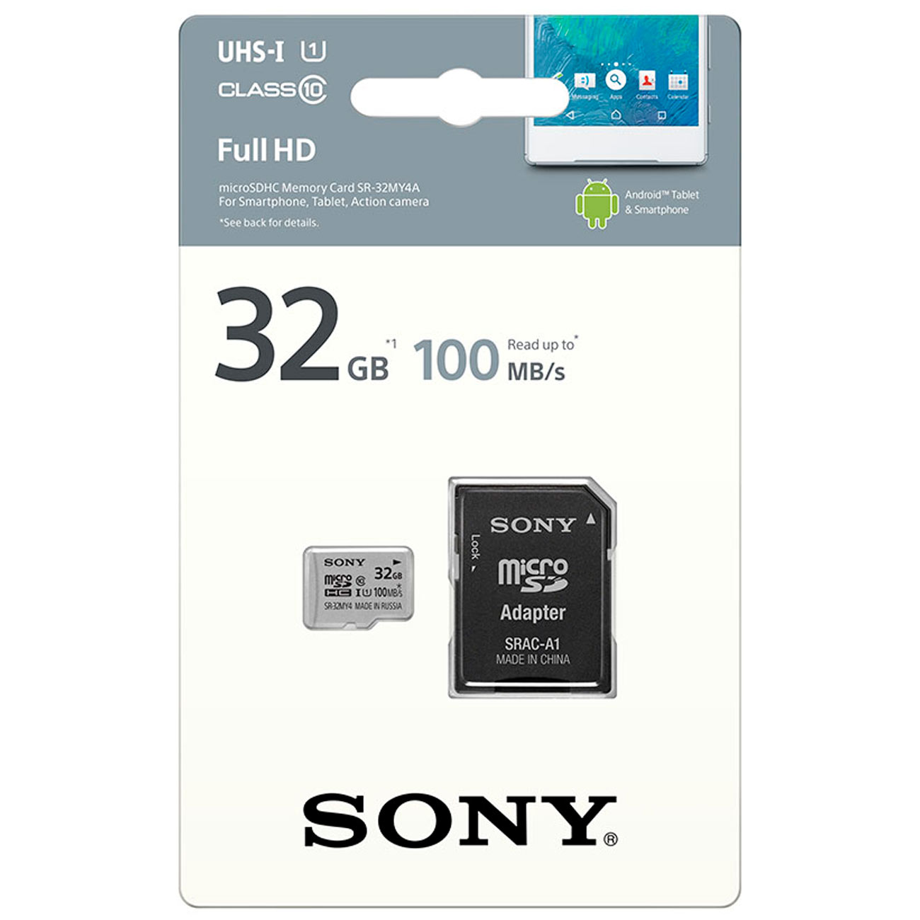 Купить Карта памяти MicroSD Sony 32GB (SR-32MY4A) в каталоге интернет  магазина М.Видео по выгодной цене с доставкой, отзывы, фотографии - Москва