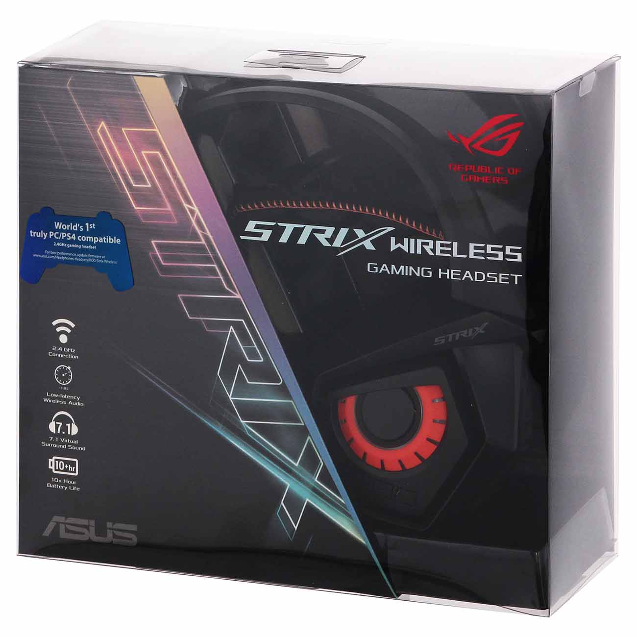 Купить Игровые наушники ASUS ROG STRIX Wireless (90YH00S1-B3UA00) в  каталоге интернет магазина М.Видео по выгодной цене с доставкой, отзывы,  фотографии - Москва