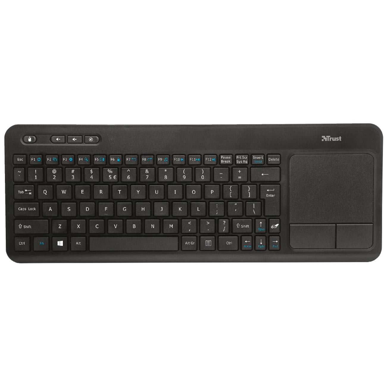 Купить Клавиатура беспроводная Trust Veza Wireless Touchpad Keyboard  (22230) в каталоге интернет магазина М.Видео по выгодной цене с доставкой,  отзывы, фотографии - Москва