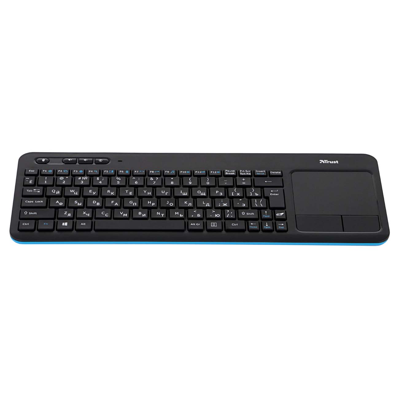 Купить Клавиатура беспроводная Trust Veza Wireless Touchpad Keyboard  (22230) в каталоге интернет магазина М.Видео по выгодной цене с доставкой,  отзывы, фотографии - Москва