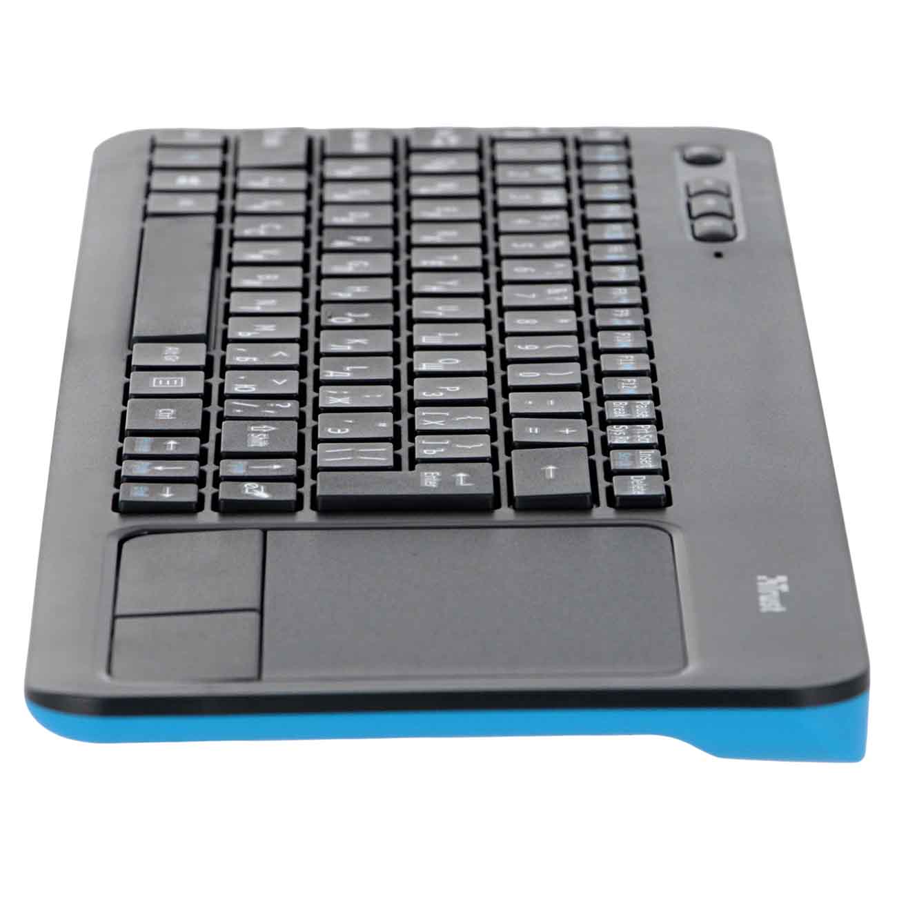 Купить Клавиатура беспроводная Trust Veza Wireless Touchpad Keyboard  (22230) в каталоге интернет магазина М.Видео по выгодной цене с доставкой,  отзывы, фотографии - Москва