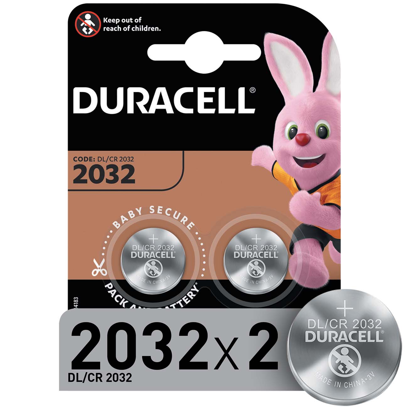 Изображение товара Батарея Duracell CR2032-2BL 2 шт