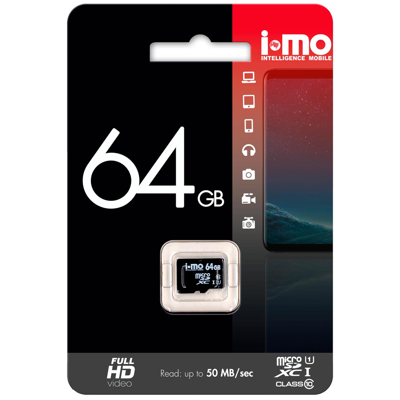 Купить Карта памяти microSDXC IMO 64GB Сlass 10 UHS-I в каталоге интернет  магазина М.Видео по выгодной цене с доставкой, отзывы, фотографии - Москва