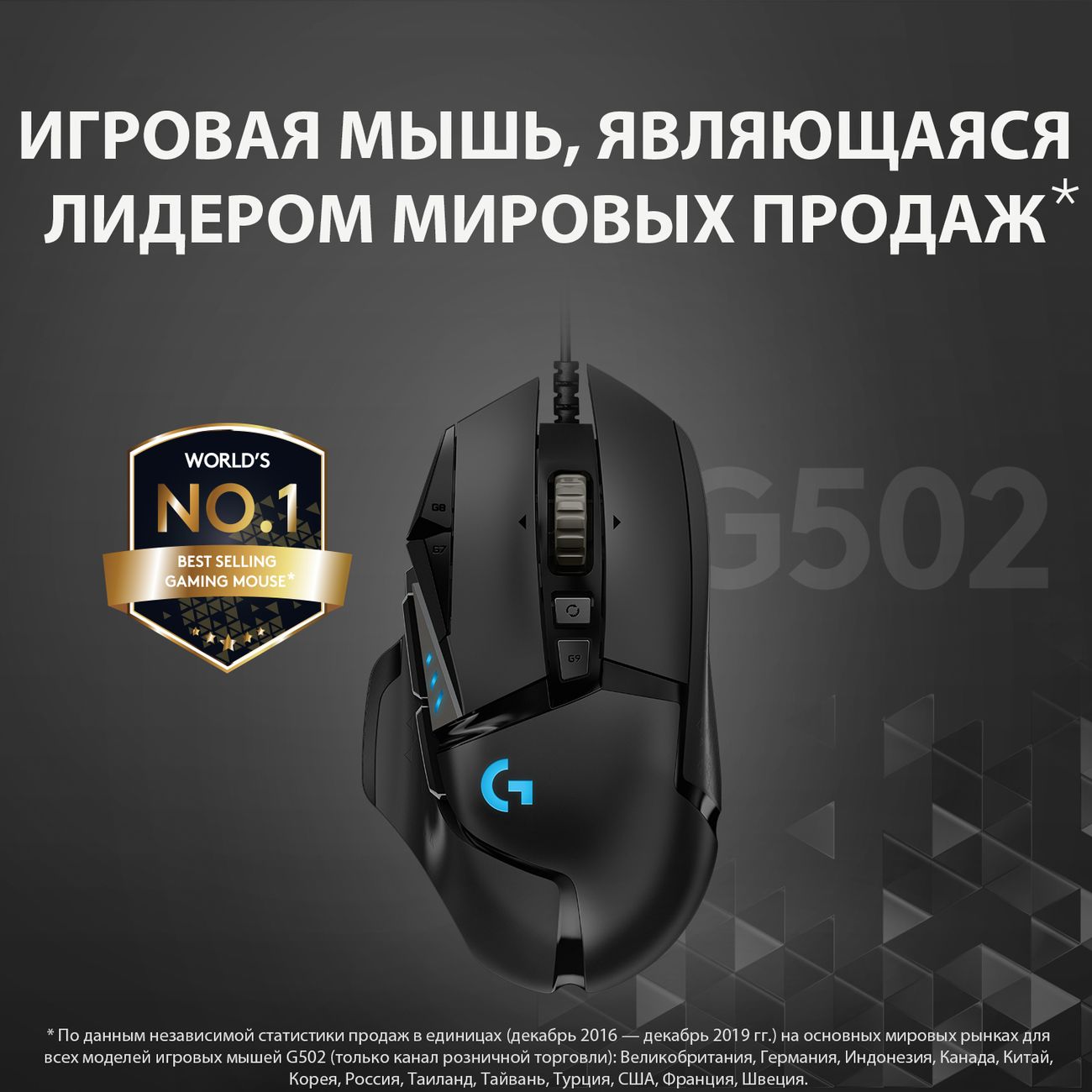 Купить Игровая мышь Logitech G502 HERO (910-005470) в каталоге интернет  магазина М.Видео по выгодной цене с доставкой, отзывы, фотографии - Москва