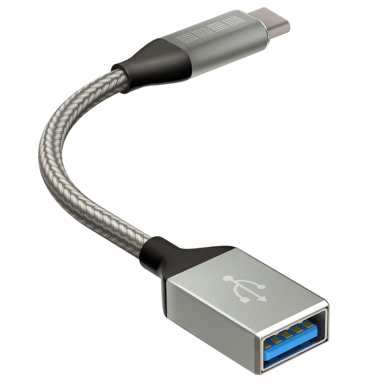 Переходник InterStep Type-C папа/USB A мама 0,15м нейлон мет.кон. - отзывы  покупателей и владельцев | М.Видео - Москва