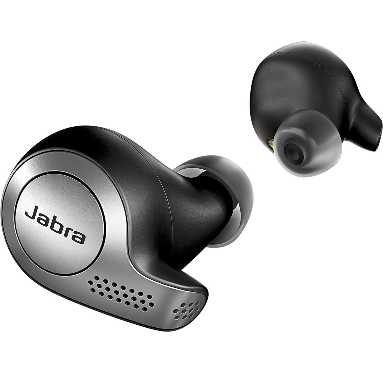 Купить Наушники True Wireless Jabra Elite 65t Titanium Black  (100-99000000-60) в каталоге интернет магазина М.Видео по выгодной цене с  доставкой, отзывы, фотографии - Москва