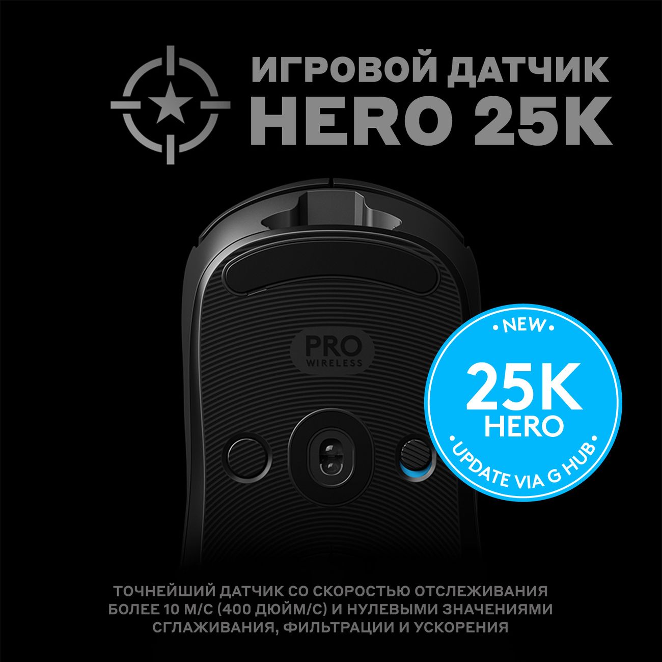 Игровая мышь Logitech LIGHTSPEED G PRO Wireless (910-005272)