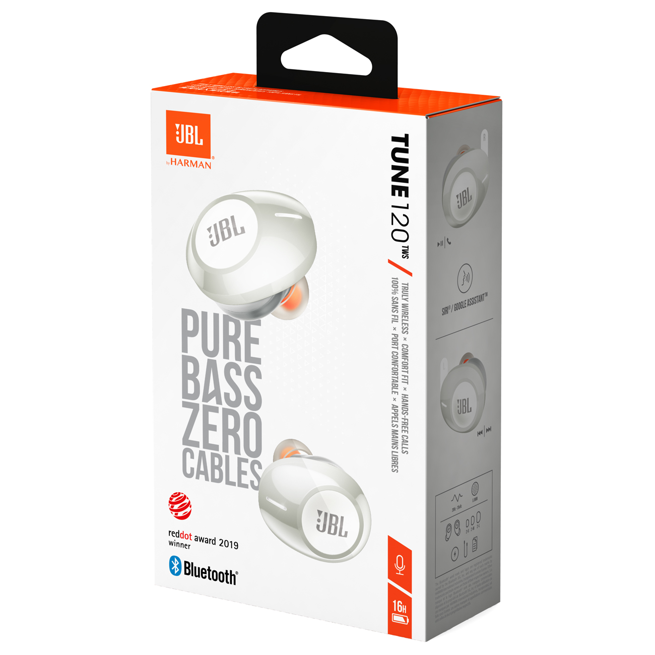 True Wireless JBL Tune 120 TWS White