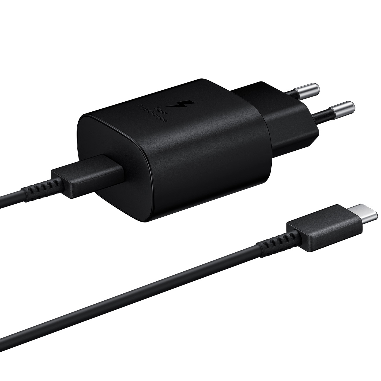 Купить Сетевое зарядное устройство с кабелем Samsung USB Type-C Power  Delivery 25W Black в каталоге интернет магазина М.Видео по выгодной цене с  доставкой, отзывы, фотографии - Москва