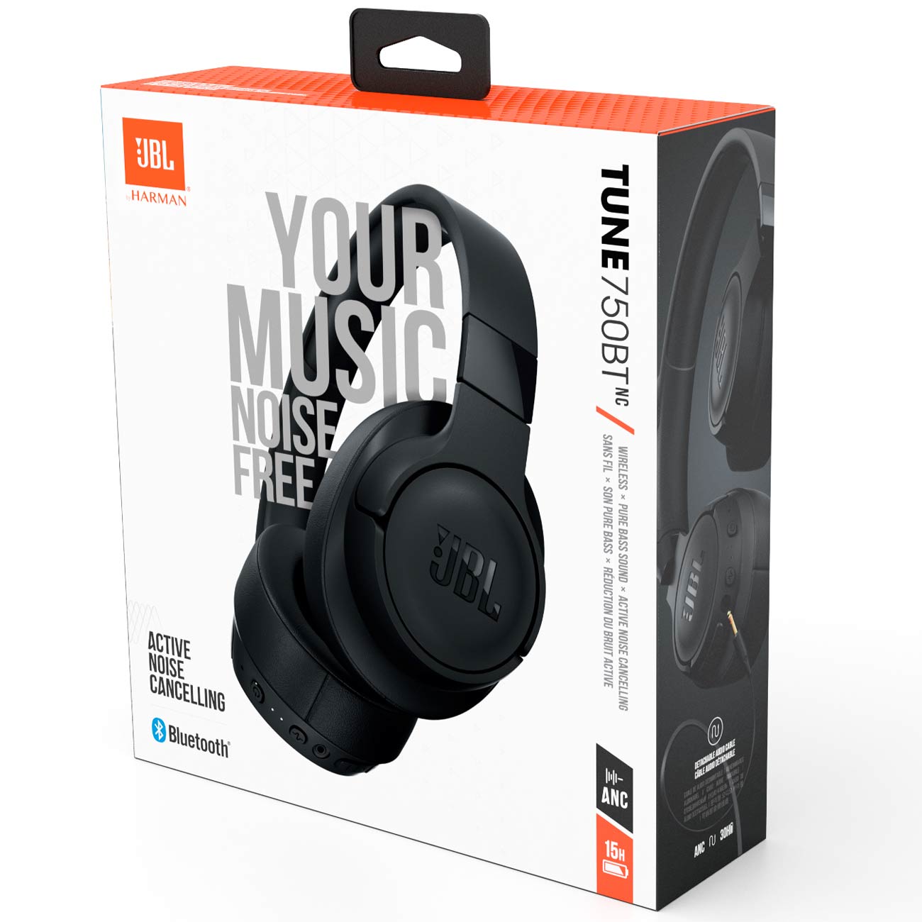 Bluetooth JBL Tune 750BTNC Black