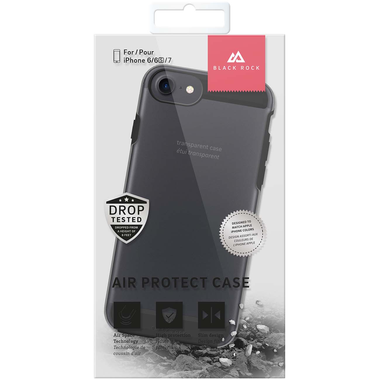 Купить Чехол Black Rock Air Protect iPhone 8/7/6/6S/SE черный в каталоге  интернет магазина М.Видео по выгодной цене с доставкой, отзывы, фотографии  - Москва