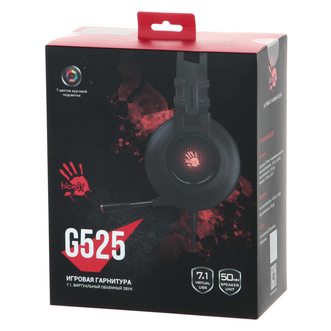 Купить Игровые наушники A4Tech Bloody G525 Black в каталоге интернет  магазина М.Видео по выгодной цене с доставкой, отзывы, фотографии - Москва