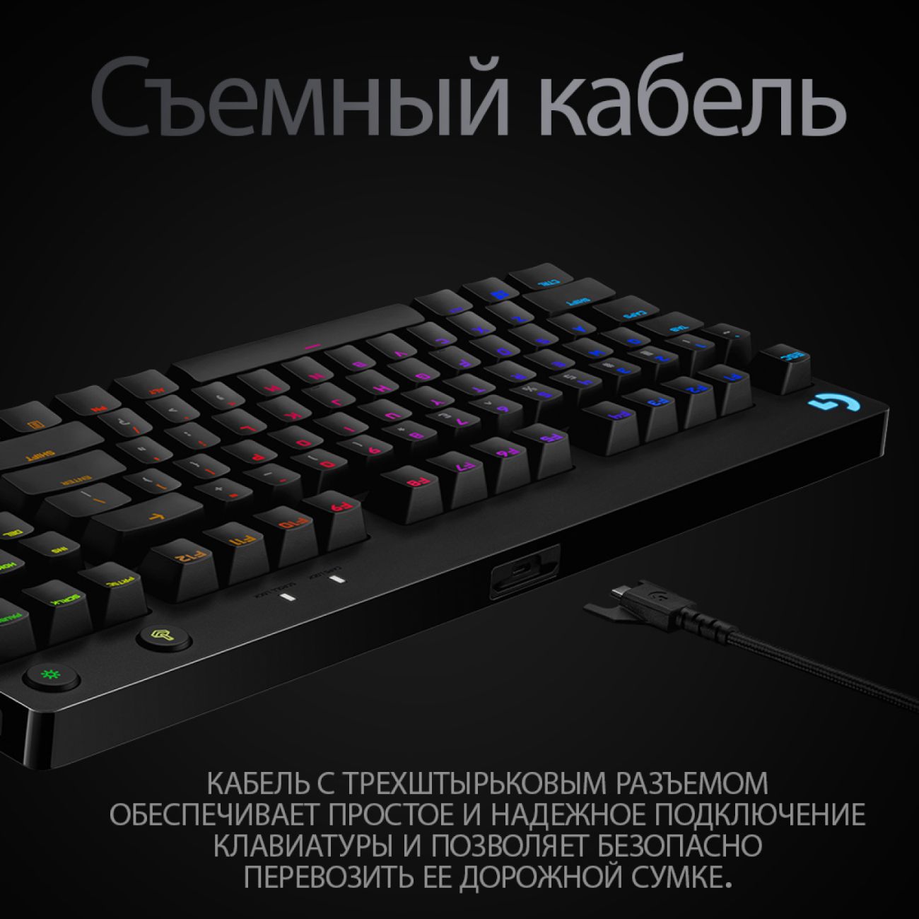 Купить Игровая клавиатура Logitech G PRO 920-009393 (русская раскладка) в  каталоге интернет магазина М.Видео по выгодной цене с доставкой, отзывы,  фотографии - Москва