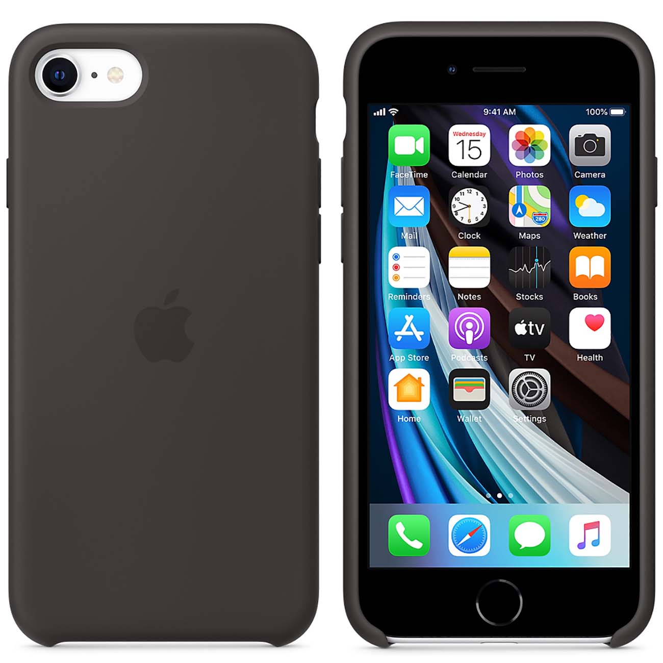 Купить Чехол Apple iPhone SE 2020/7/8 Silicone Case Black в каталоге  интернет магазина М.Видео по выгодной цене с доставкой, отзывы, фотографии  - Москва