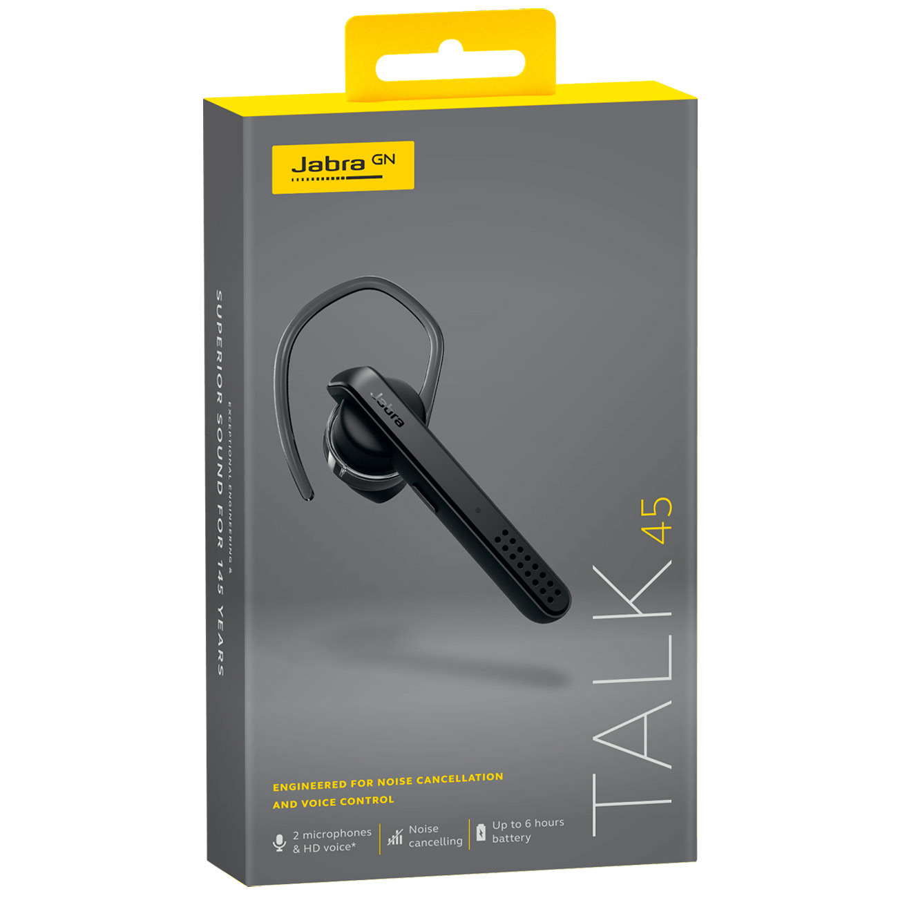 Купить Гарнитура Bluetooth для сот. телефона Jabra Talk 45 Black в каталоге  интернет магазина М.Видео по выгодной цене с доставкой, отзывы, фотографии  - Москва