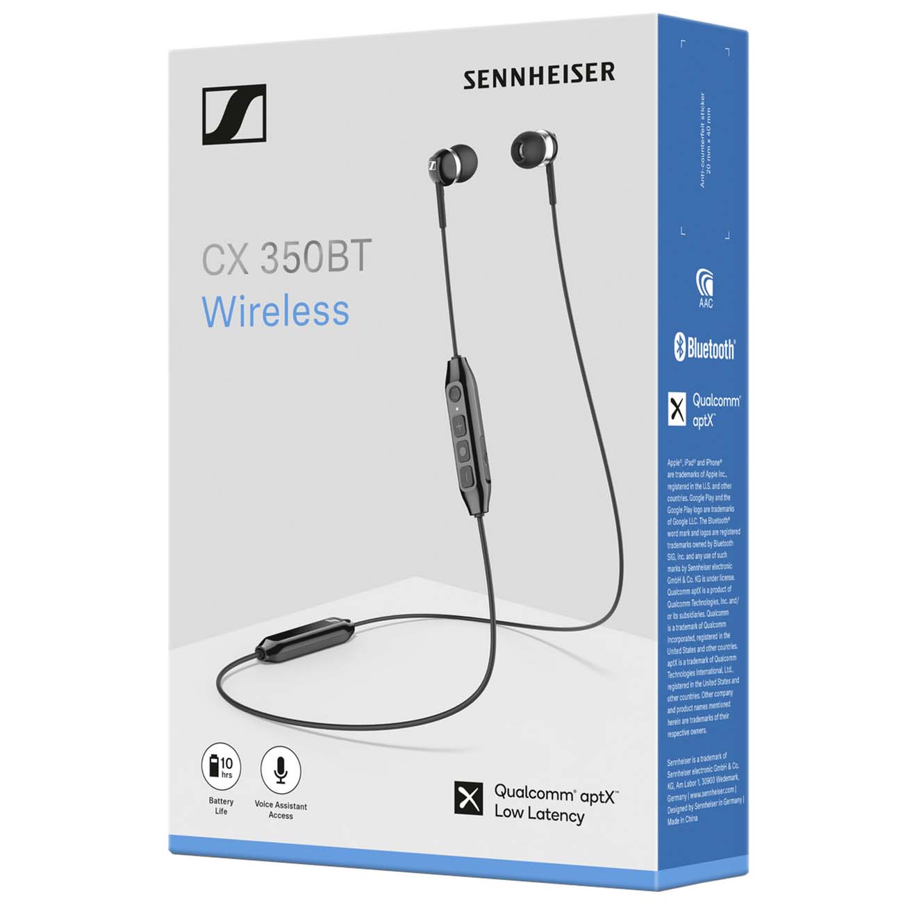 Bluetooth Sennheiser CX 350BT BLACK