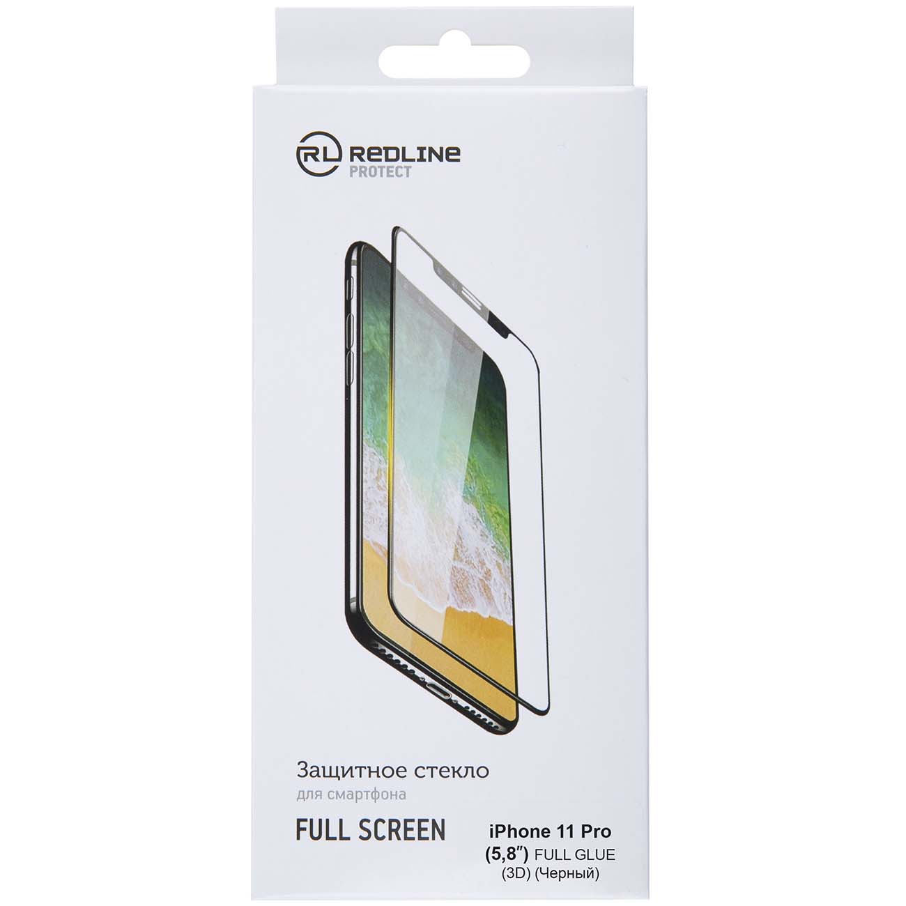 Изображение товара Защитное стекло Red Line для iPhone 11 Pro (5.8''), FScr.(3D) TG FG черный Изображение товара Защитное стекло Red Line для iPhone 11 Pro (5.8''), FScr.(3D) TG FG черный