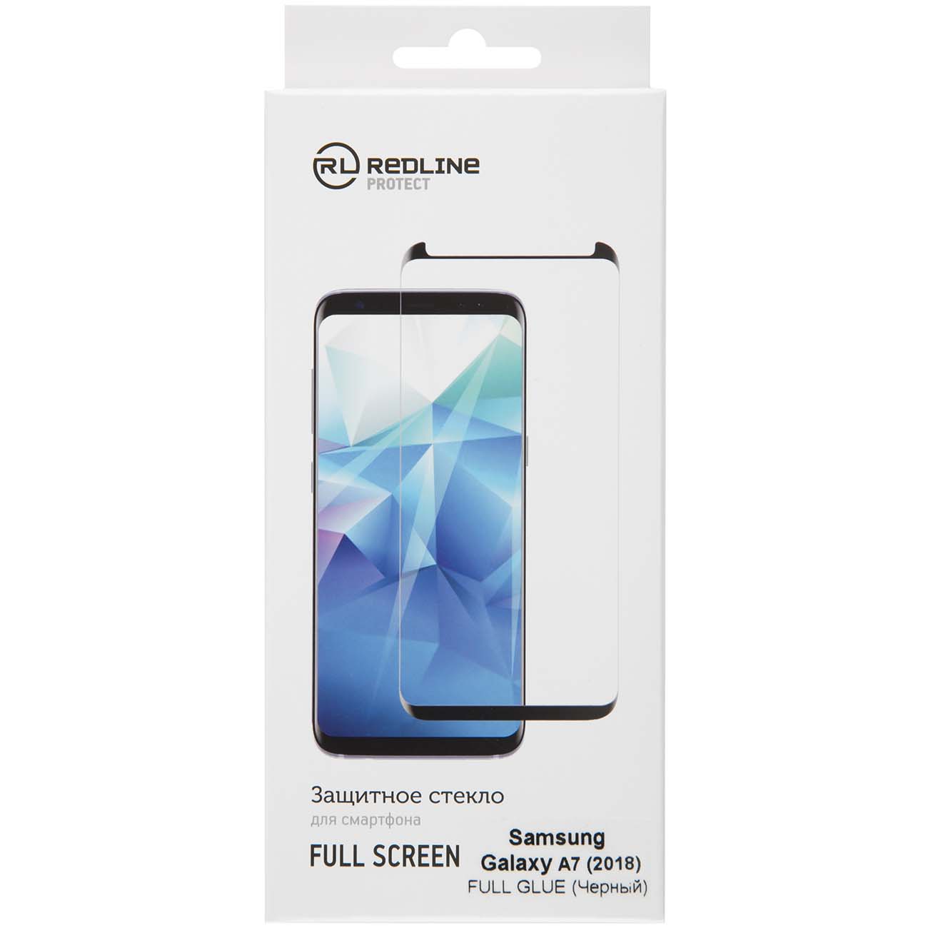 Изображение товара Защитное стекло Red Line для Samsung Galaxy A7 2018 Full Screen черная рамка