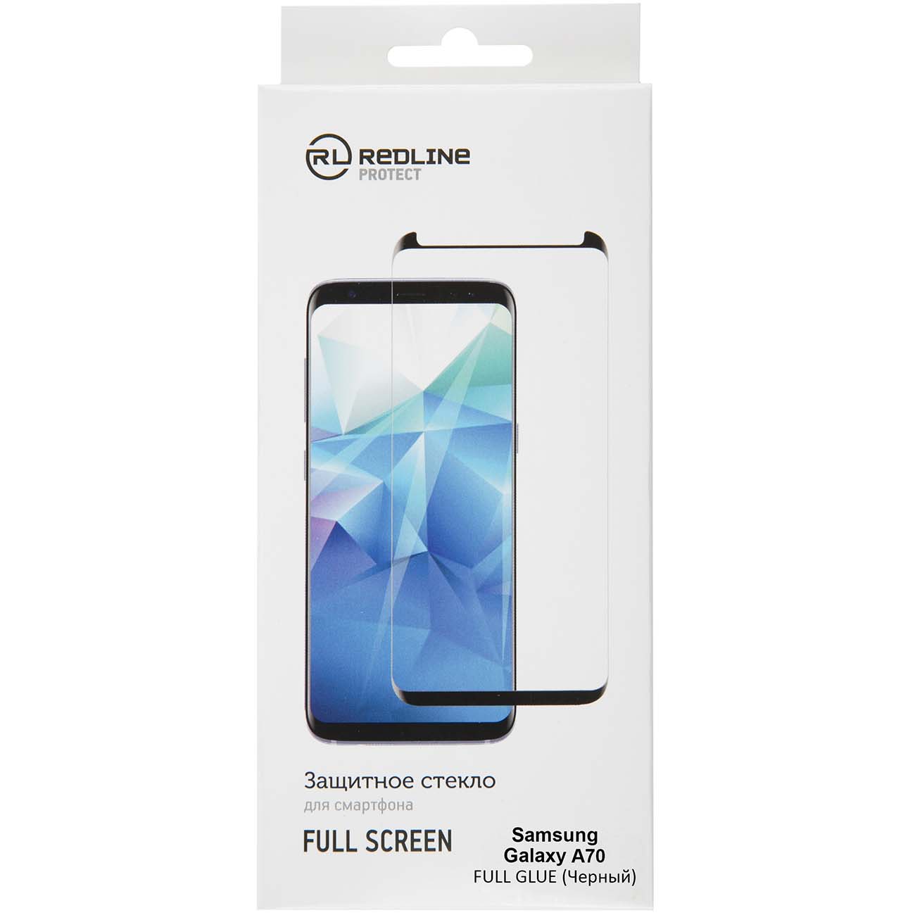 Изображение товара Защитное стекло Red Line для Samsung Galaxy A70 Full Screen Full Glue черная рамка