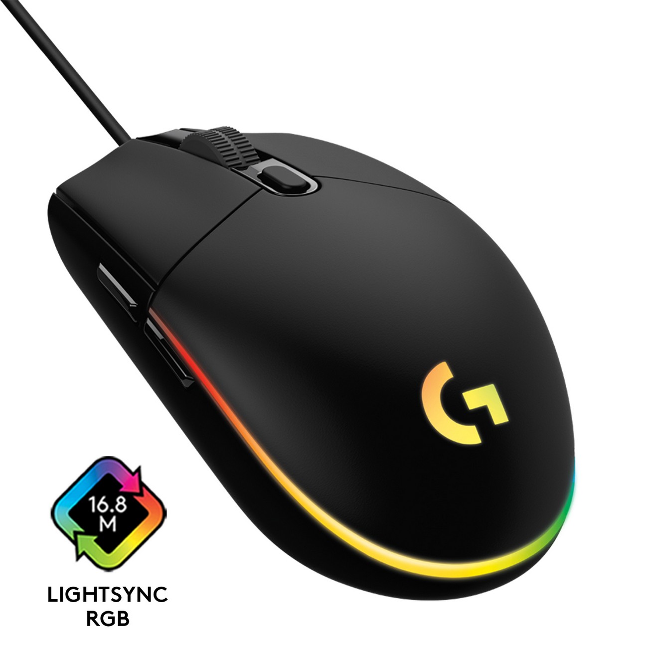 Купить Игровая мышь Logitech G102 LightSync Black (910-005823) в каталоге  интернет магазина М.Видео по выгодной цене с доставкой, отзывы, фотографии  - Москва