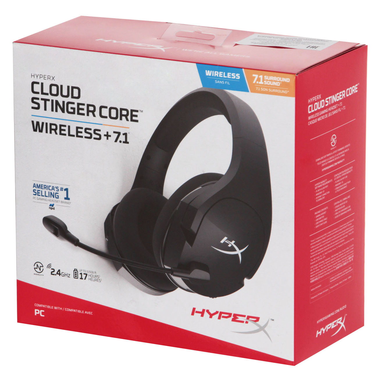 Hyperx wireless. HYPERX cloud Stinger Core Wireless 7.1. Игровые наушники HYPERX cloud Stinger Core Wireless+7.1 (hhss1c-ba-BK/G). Наушники HYPERX cloud Stinger Core 7.1. Компьютерная гарнитура HYPERX cloud Stinger.