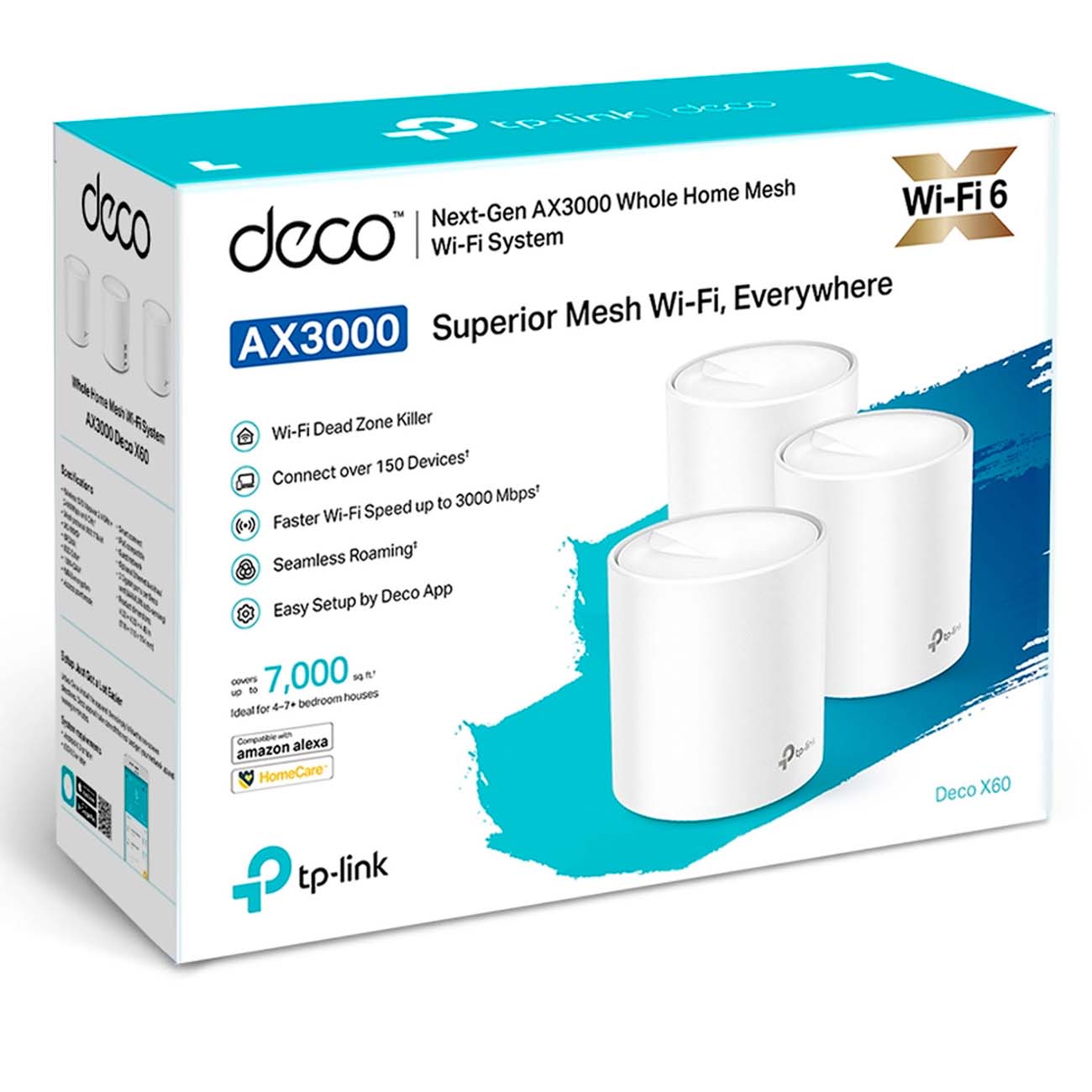 Купить MESH система TP-Link Deco X60 (3-Pack) в каталоге интернет магазина  М.Видео по выгодной цене с доставкой, отзывы, фотографии - Москва