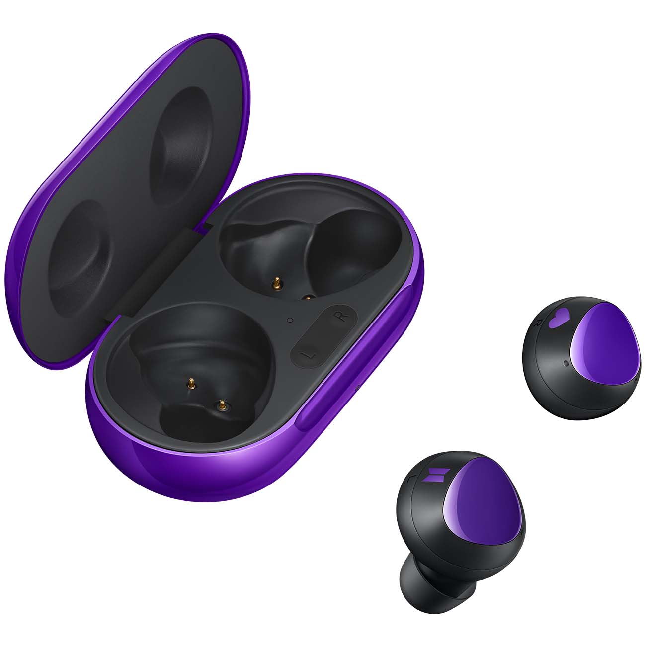 Купить Наушники True Wireless Samsung Galaxy Buds+ BTS Edition Violet  (SM-R175NZPBSER) в каталоге интернет магазина М.Видео по выгодной цене с  доставкой, отзывы, фотографии - Москва