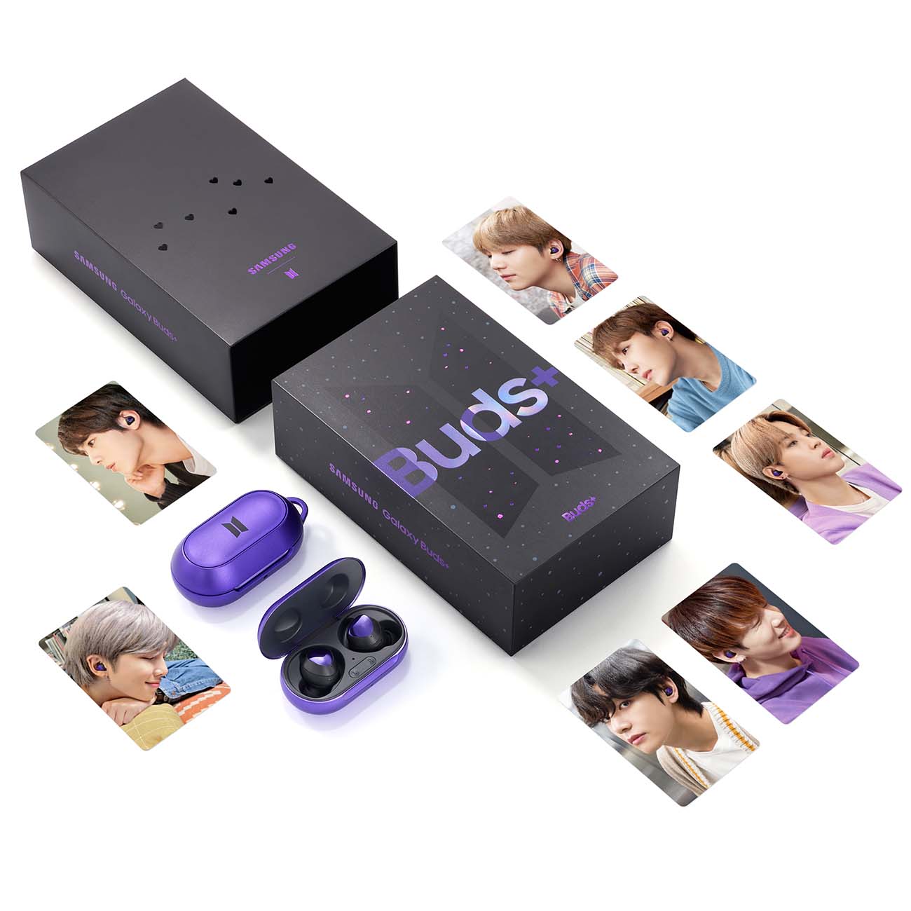 Купить Наушники True Wireless Samsung Galaxy Buds+ BTS Edition Violet  (SM-R175NZPBSER) в каталоге интернет магазина М.Видео по выгодной цене с  доставкой, отзывы, фотографии - Москва