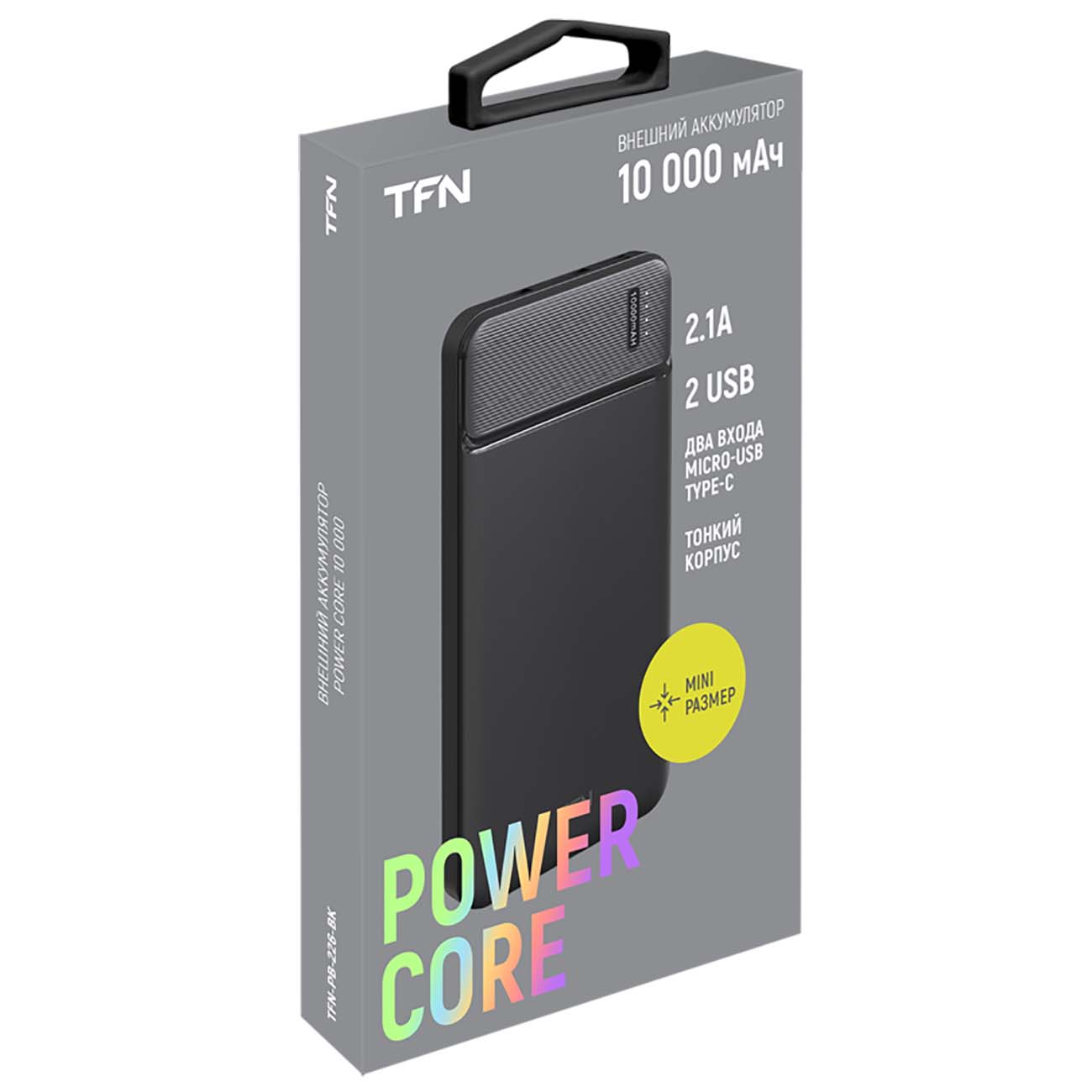 Купить Внешний аккумулятор TFN 10000mAh Power Core Black (PB-226) в  каталоге интернет магазина М.Видео по выгодной цене с доставкой, отзывы,  фотографии - Москва