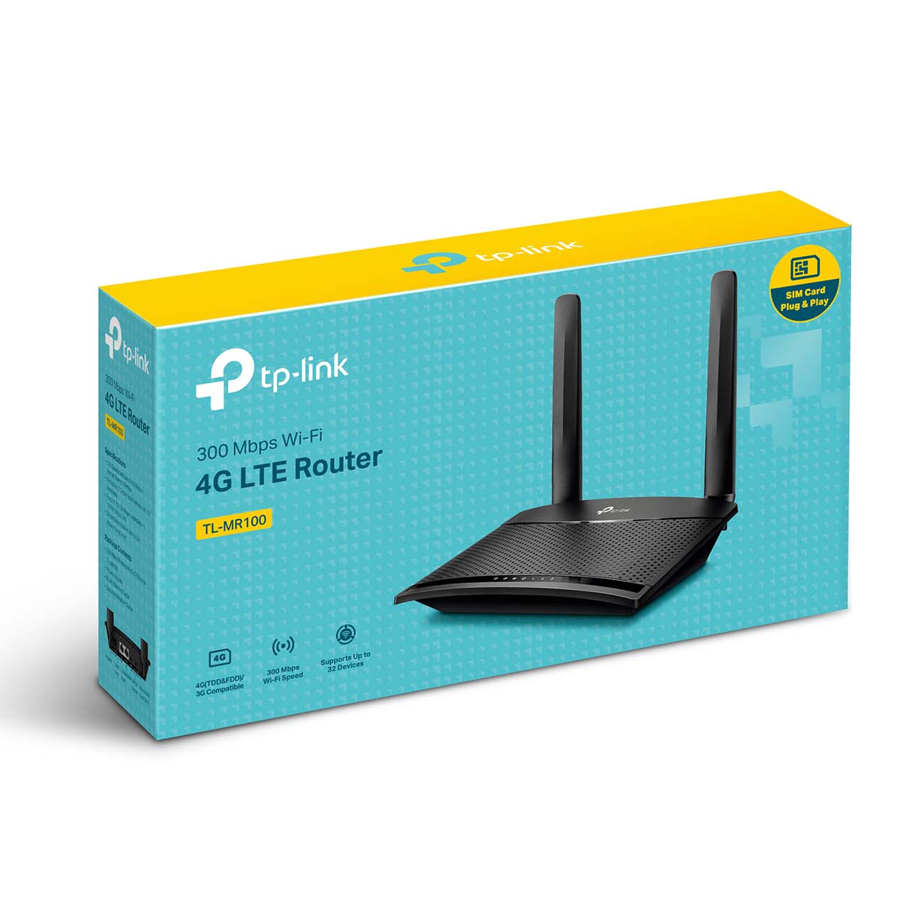 Купить Wi-Fi роутер TP-Link N300 4G LTE (TL-MR100) в каталоге интернет  магазина М.Видео по выгодной цене с доставкой, отзывы, фотографии - Москва