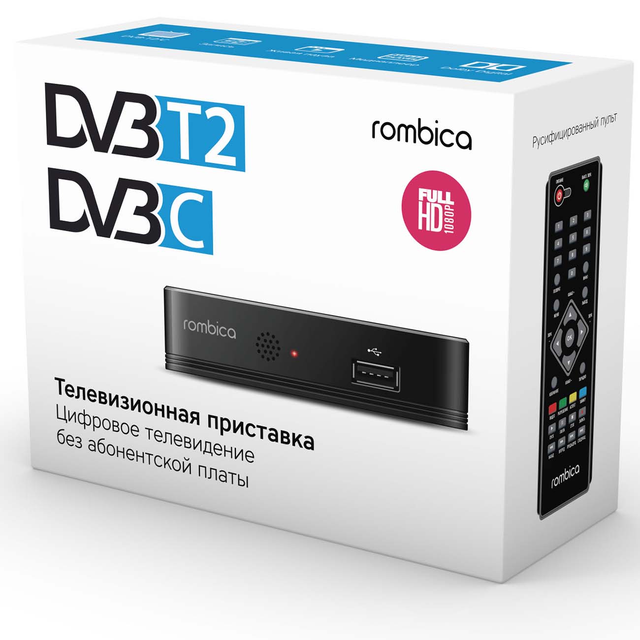 Купить Приемник телевизионный DVB-T2 Rombica Cinema TV v04 (MPT-TV006) в  каталоге интернет магазина М.Видео по выгодной цене с доставкой, отзывы,  фотографии - Москва