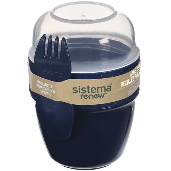 Изображение товара Контейнер для продуктов Sistema RENEW двухуровневый 515мл Blue (581488)