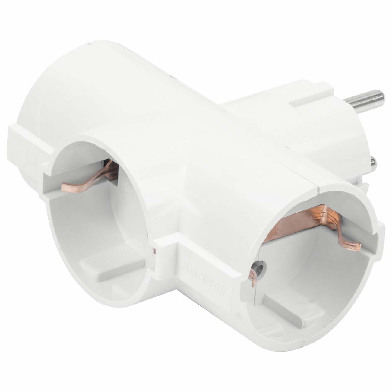 Изображение товара Переходник сетевой Sonnen U-030G, 3вх 16А (511441)