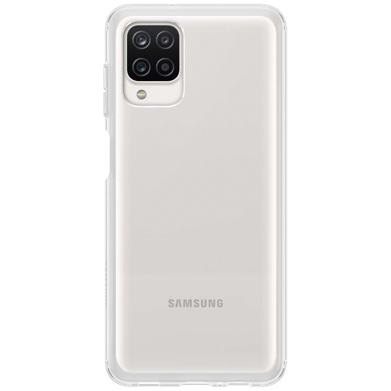 Samsung а 12 фото Купить Чехол Samsung Soft Clear Cover A12 прозрачный (EF-QA125) в каталоге интер