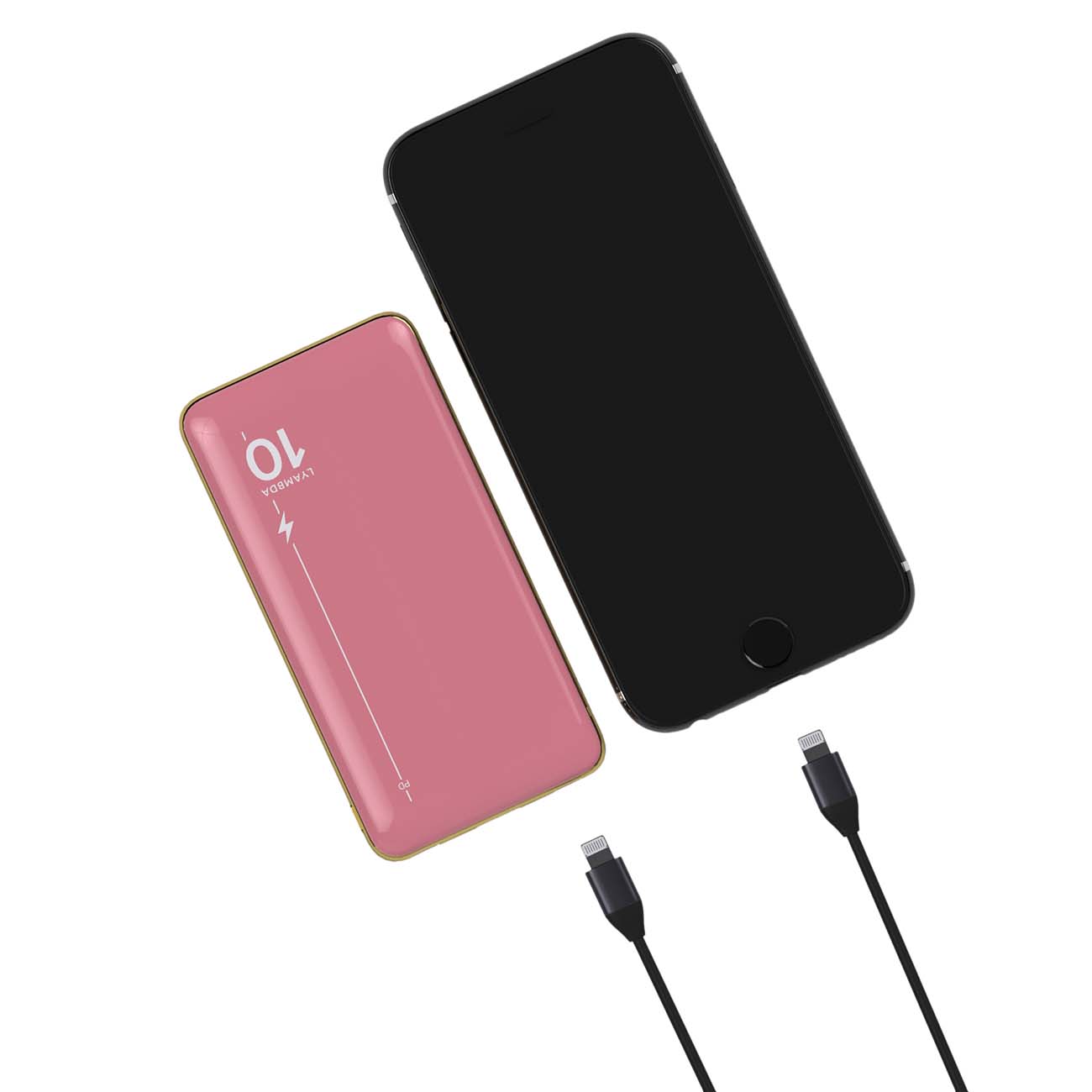 Купить Внешний аккумулятор LYAMBDA 10000mAh PD+QC3.0 Slim Pink (LP301-PK) в  каталоге интернет магазина М.Видео по выгодной цене с доставкой, отзывы,  фотографии - Москва