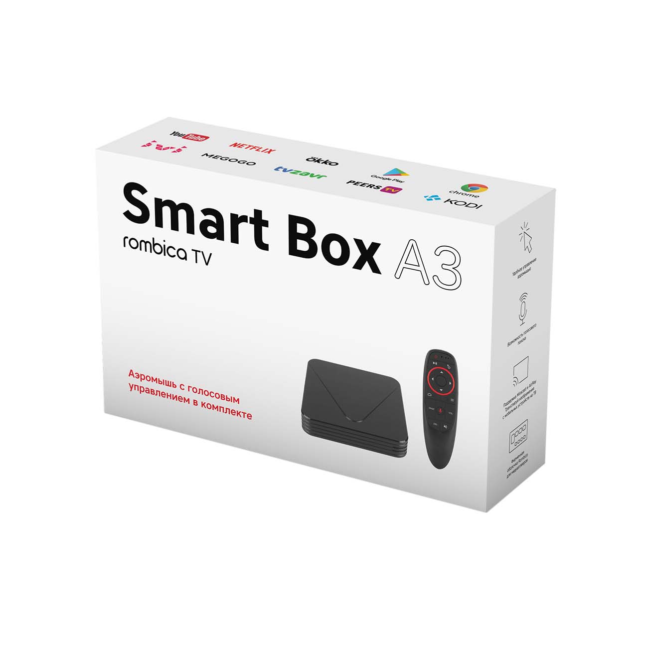 Купить Smart-TV приставка Rombica Smart Box A3 (VPDB-08) в каталоге  интернет магазина М.Видео по выгодной цене с доставкой, отзывы, фотографии  - Москва