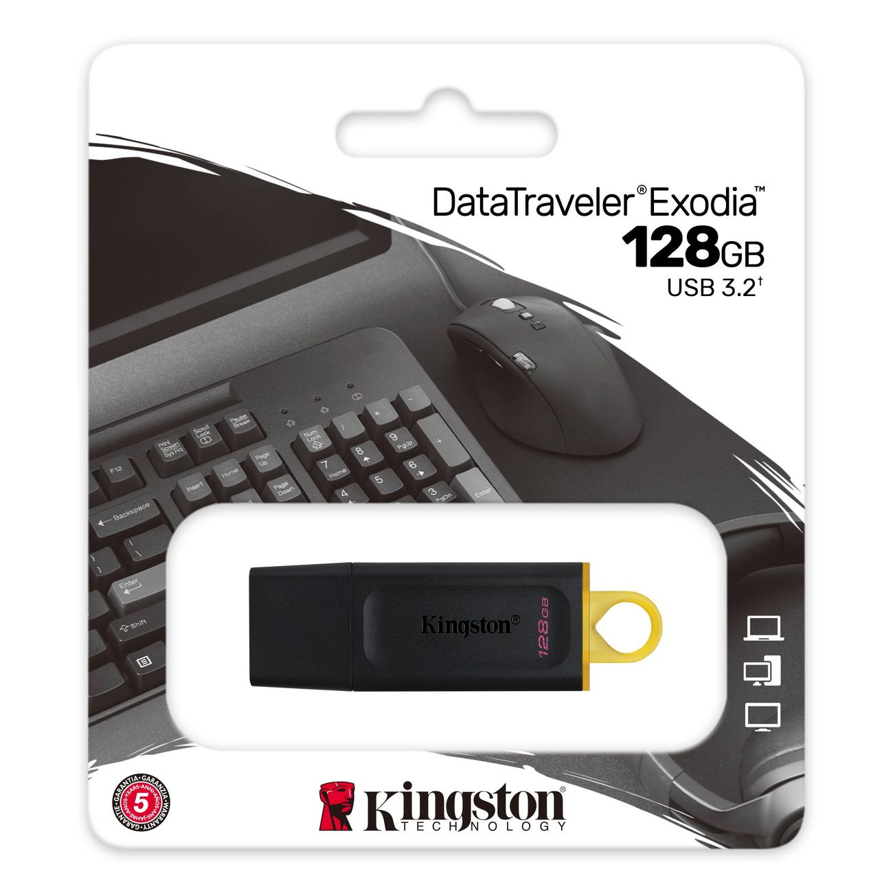 Купить Флеш-диск Kingston DataTraveler Exodia 128GB USB3.2 Black  (DTX/128GB) в каталоге интернет магазина М.Видео по выгодной цене с  доставкой, отзывы, фотографии - Москва