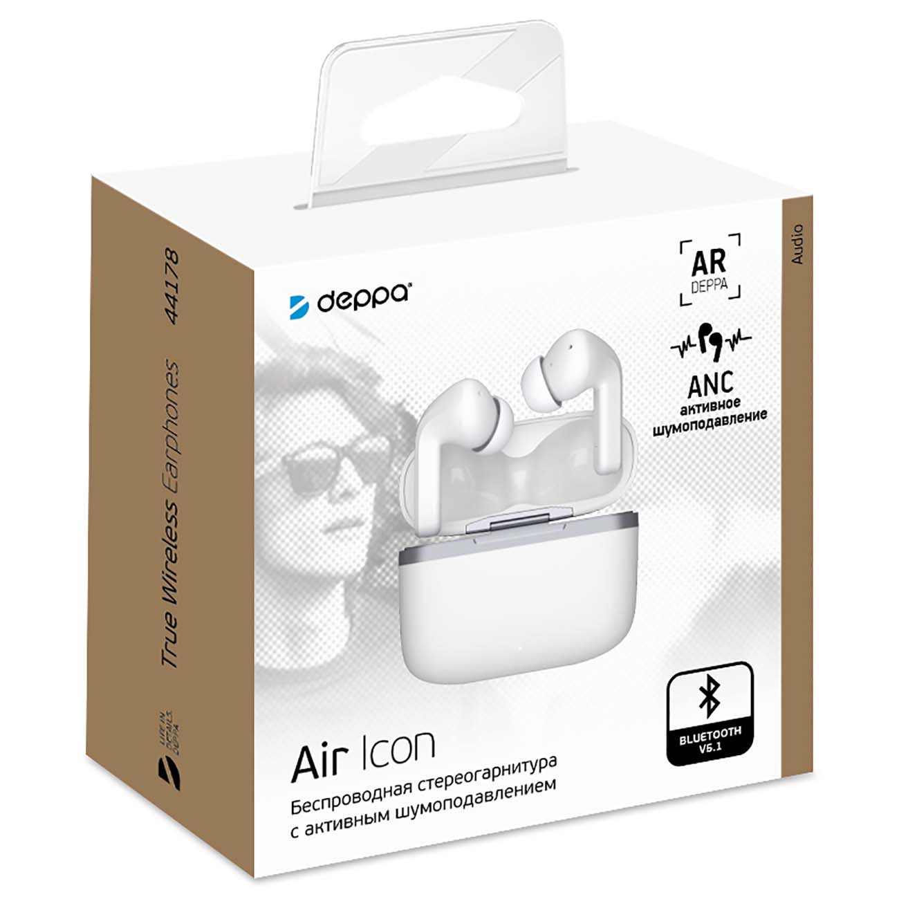 Купить Наушники True Wireless Deppa Air Icon в каталоге интернет магазина  М.Видео по выгодной цене с доставкой, отзывы, фотографии - Москва