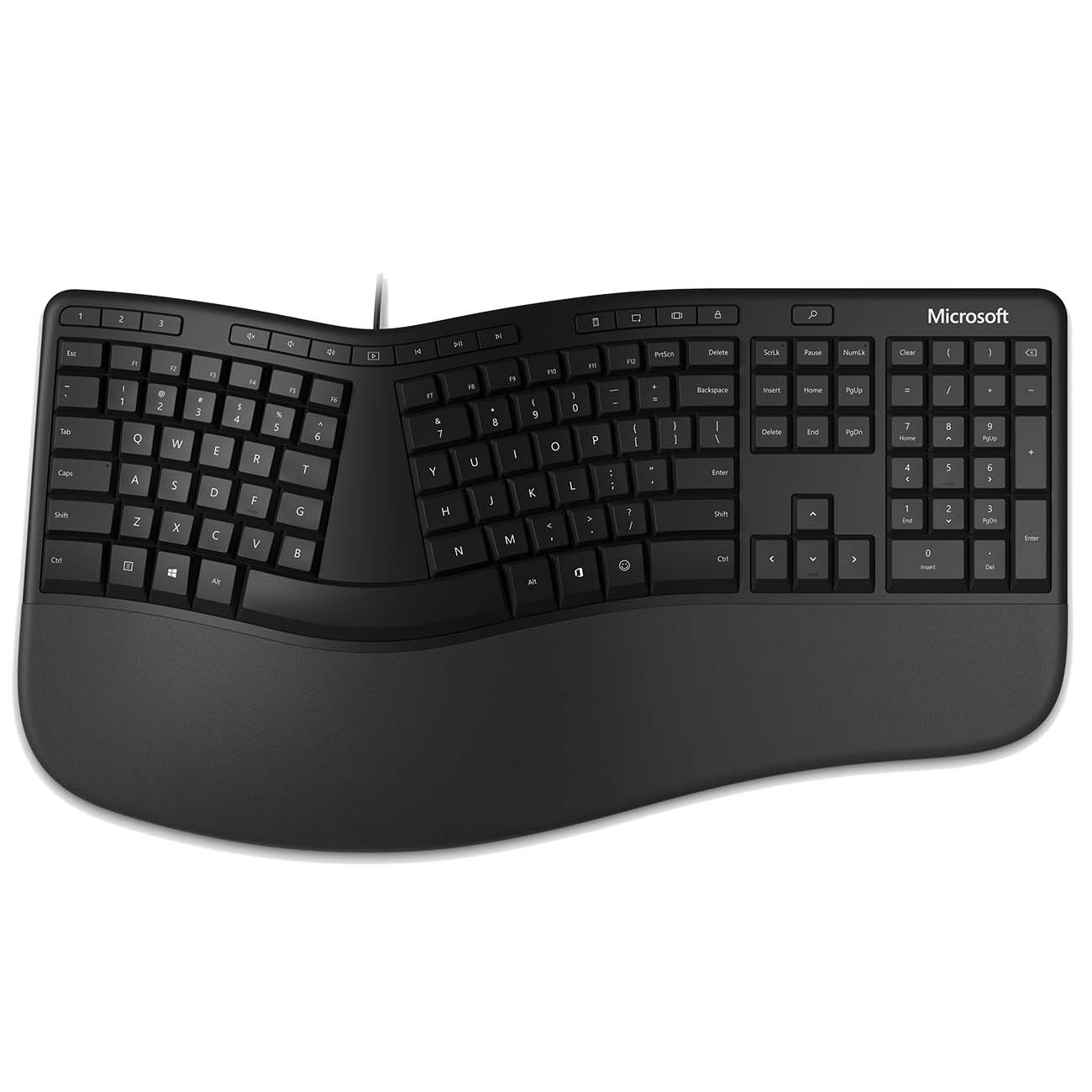 Купить Клавиатура проводная Microsoft Ergonomic Black (LXM-00011) в  каталоге интернет магазина М.Видео по выгодной цене с доставкой, отзывы,  фотографии - Москва