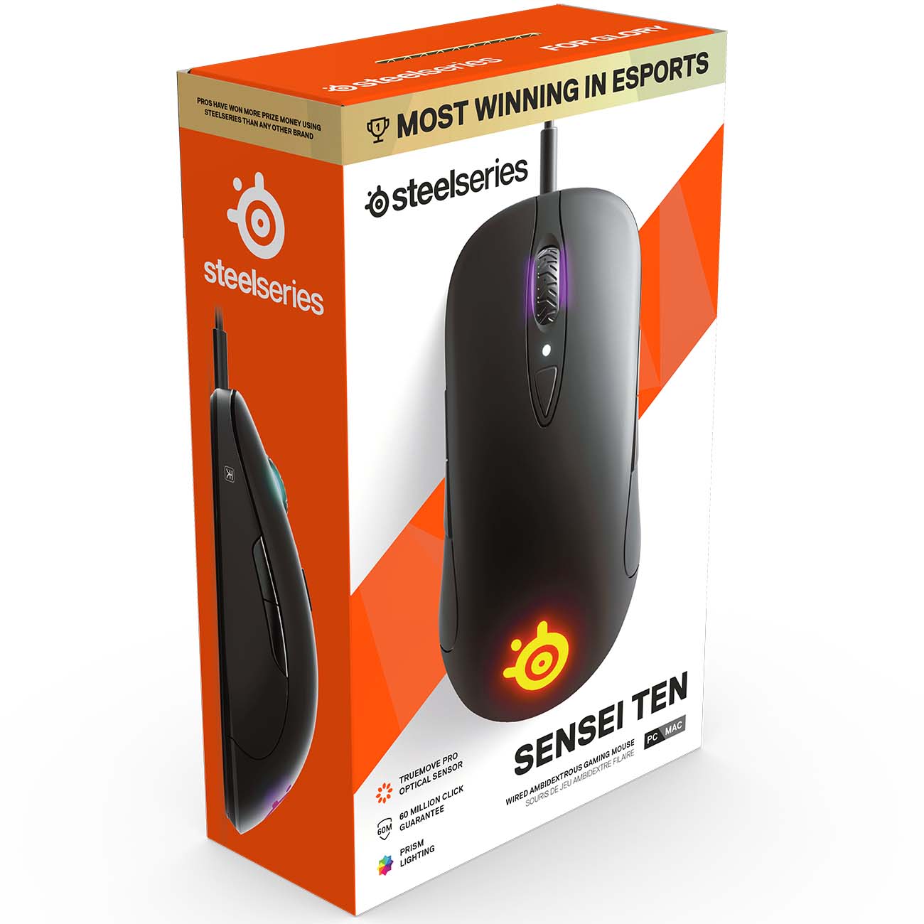 Купить Игровая мышь Steelseries Sensei Ten Black (62527) в каталоге  интернет магазина М.Видео по выгодной цене с доставкой, отзывы, фотографии  - Москва