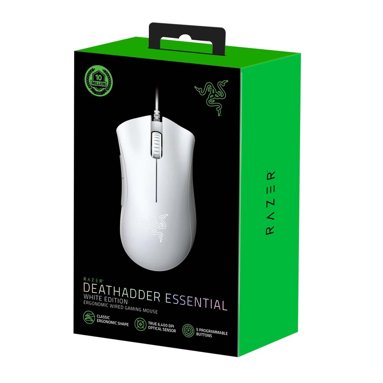 Купить Игровая мышь Razer DeathAdder Essential White (RZ01-03850200-R3M1) в  каталоге интернет магазина М.Видео по выгодной цене с доставкой, отзывы,  фотографии - Москва