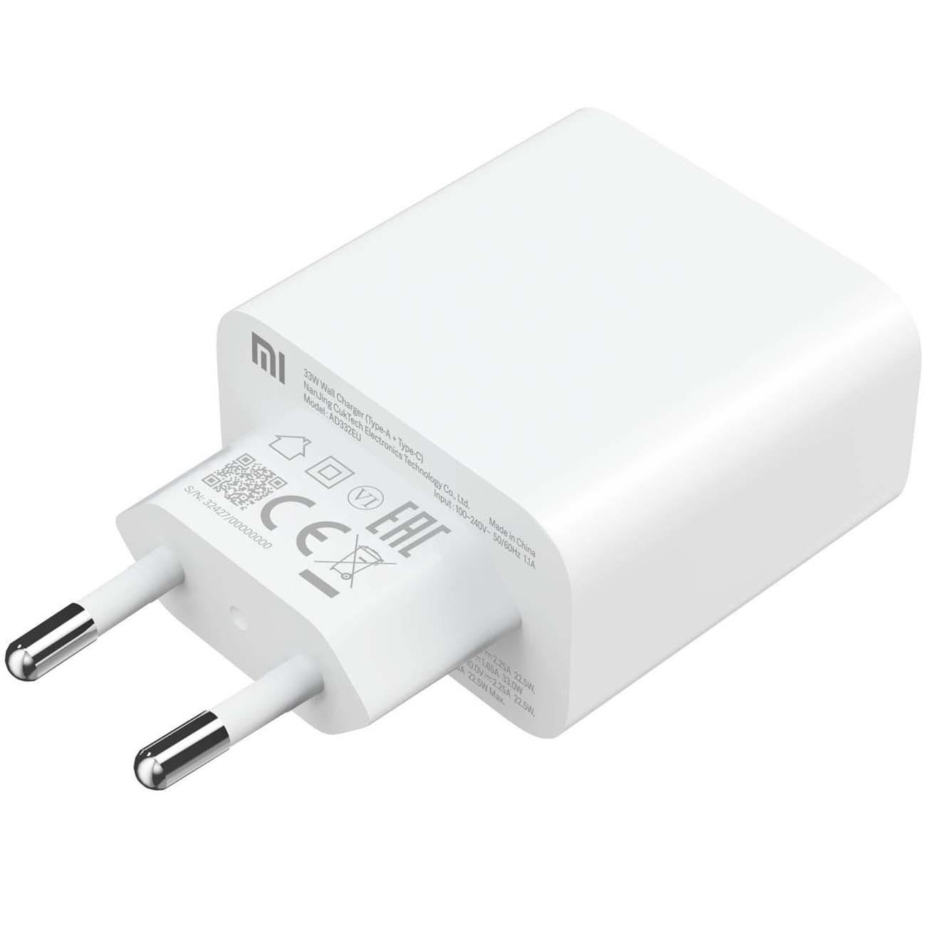 Купить Сетевое зарядное устройство Xiaomi Mi 33W Wall Charger Type-A+Type-C  (BHR4996GL) в каталоге интернет магазина М.Видео по выгодной цене с  доставкой, отзывы, фотографии - Москва