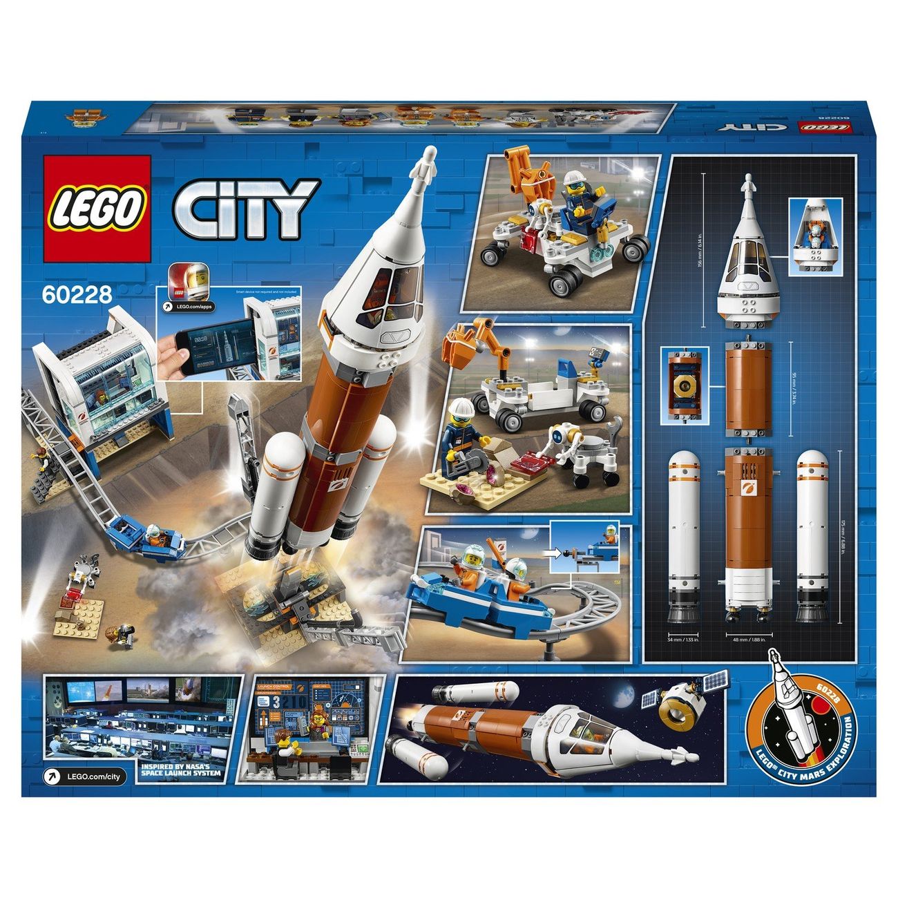 Купить Конструктор детский Lego CITY Ракета д/запуска в космос +  пульт(60228) в каталоге интернет магазина М.Видео по выгодной цене с  доставкой, отзывы, фотографии - Москва