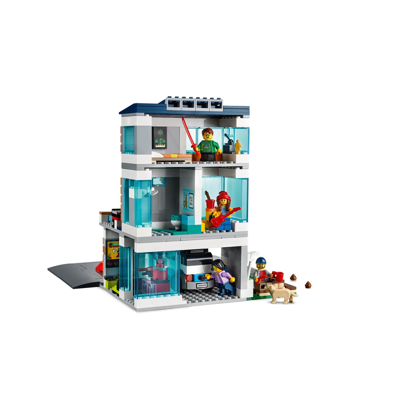 Купить Конструктор детский Lego CITY Современный дом для семьи (60291) в  каталоге интернет магазина М.Видео по выгодной цене с доставкой, отзывы,  фотографии - Москва