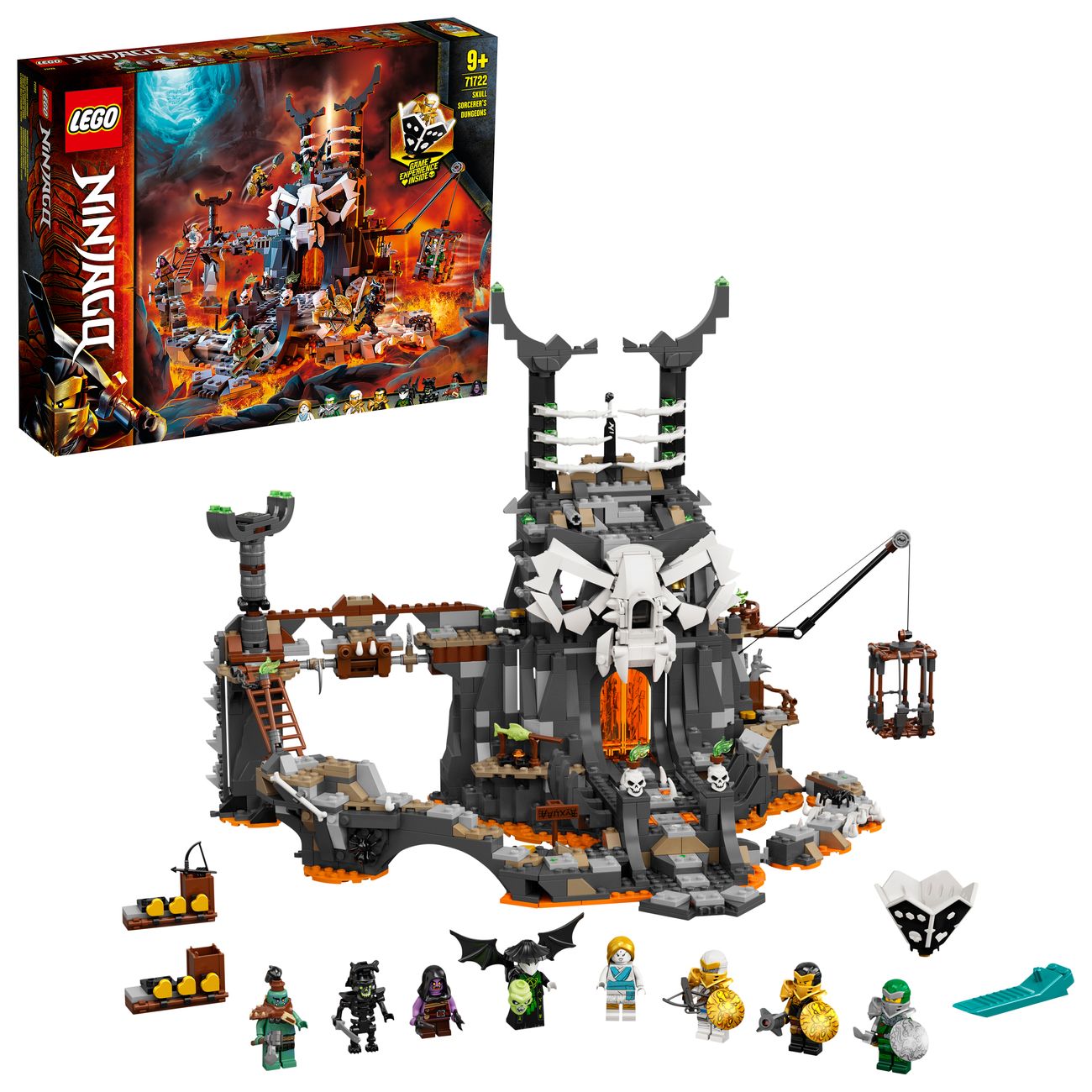 Купить Конструктор детский Lego Ninjago Подземелье колдуна-скелета (71722)  в каталоге интернет магазина М.Видео по выгодной цене с доставкой, отзывы,  фотографии - Москва