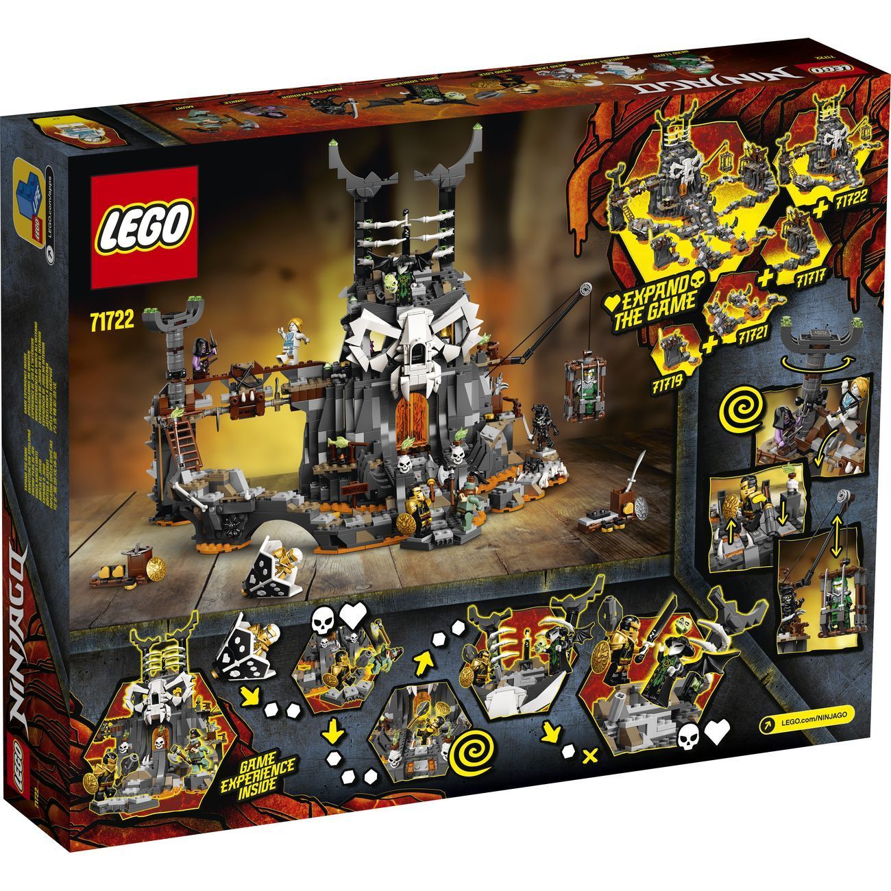 Купить Конструктор детский Lego Ninjago Подземелье колдуна-скелета (71722)  в каталоге интернет магазина М.Видео по выгодной цене с доставкой, отзывы,  фотографии - Москва