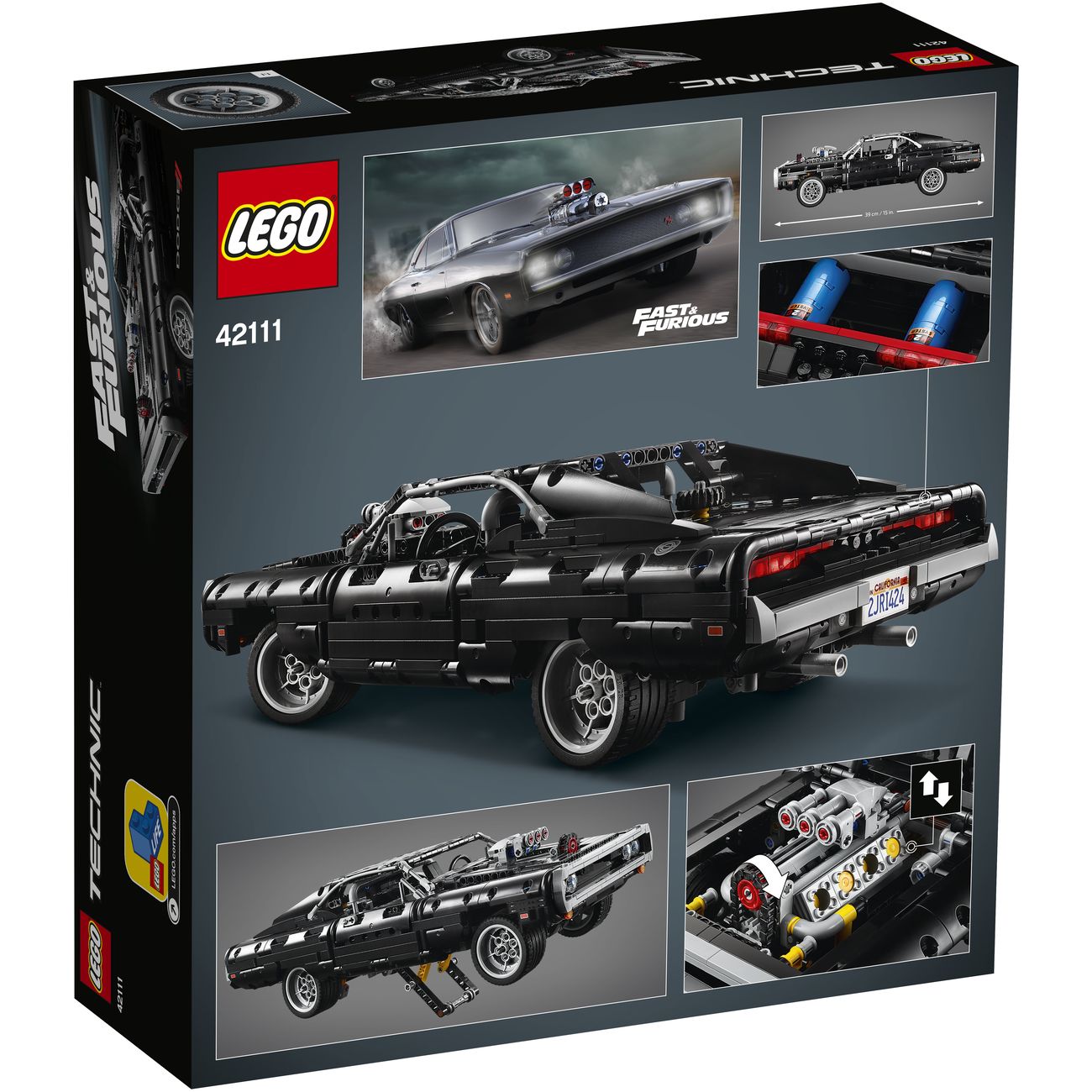 Купить Конструктор детский Lego TECHNIC Dodge Charger Доминика Торетто  (42111) в каталоге интернет магазина М.Видео по выгодной цене с доставкой,  отзывы, фотографии - Москва