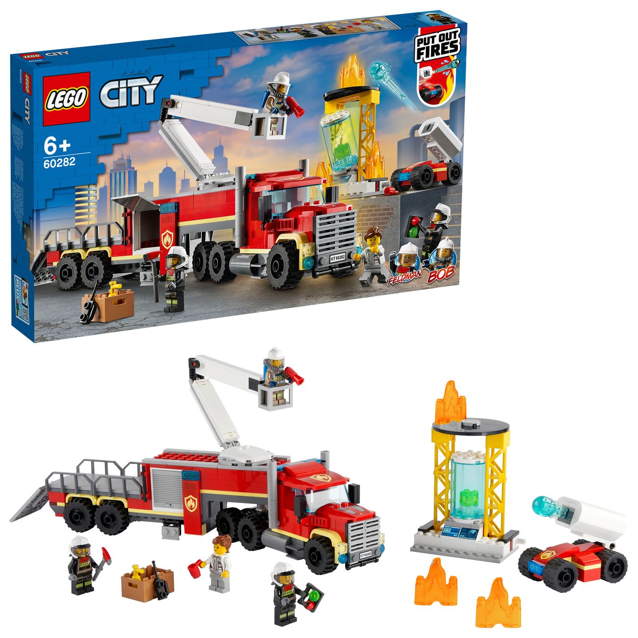 Купить Конструктор детский Lego CITY Команда пожарных (60282) в каталоге  интернет магазина М.Видео по выгодной цене с доставкой, отзывы, фотографии  - Москва