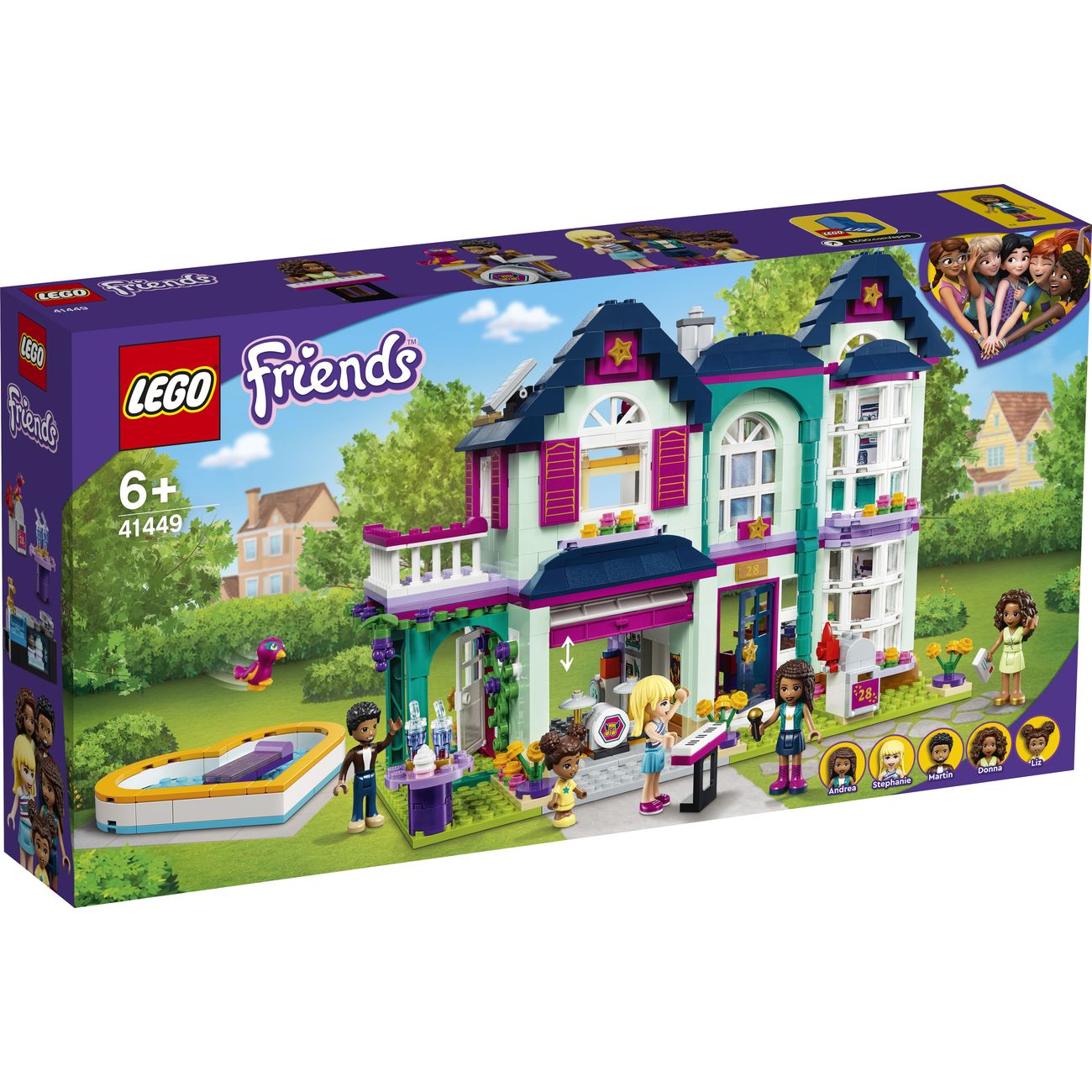 Купить Конструктор детский Lego FRIENDS Дом семьи Андреа (41449) в каталоге  интернет магазина М.Видео по выгодной цене с доставкой, отзывы, фотографии  - Москва